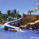 Kid's water park at the Tropical/Colonial pool area Barcelo Maya Grand kids water park