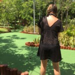 Some mini-golf holes are much more difficult than others Barcelo Maya Caribe mini-golf