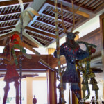 Beach resort lobby statues Barcelo Maya Beach lobby statues