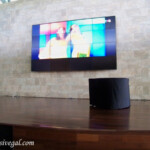 Screen area where the teen disco is located at the Maya Mall Barcelo Maya Caribe teen disco