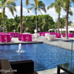 Exterior seating at the Caribe's lobby bar Barcelo Maya Caribe lobby bar exterior seating