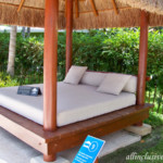Bali beds at the adults-only pools have to be reserved and are an extra cost Barcelo Maya Beach Bali beds at the adults-only pool