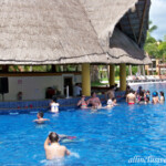 Swim-up bar at the Beach resort Barcelo Maya Beach swim-up bar