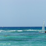 View from the Tropical resort beach Barcelo Maya Tropical ocean view