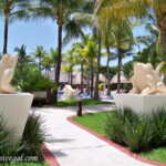 One of the adults-only pool entrances at the Palace Barcelo Maya Palace adults-only pool