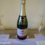 Bottle of sparkling wine was included in both Premium rooms at the Caribe and the Palace Barcelo Maya Palace Jr. Suite