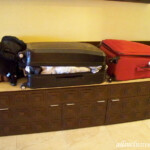 Lots of drawer space plus the convenience of a luggage rack! Barcelo Maya Palace Jr. Suite bedroom