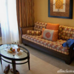 Second sofa in the Jr. Suite Barcelo Maya Palace Jr. Suite sitting room