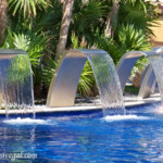 Palace pool has many water features Barcelo Maya Palace pool water feature
