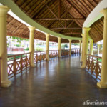 Covered walkway from the Oaxaca building to the lobby Barcelo Maya Palace walkway