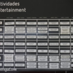 Resort entertainment list; there are several of these posted around the entire resort. Barcelo Maya Caribe--resort entertainment list