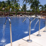 Water features at the Caribe pool Barcelo Maya Caribe pool