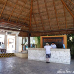 Sign-up/check-in desk at the Dolphinaris Barcelo Maya Caribe Dolphinaris