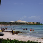 A shot from the Colonial beach towards the Palace Barcelo Maya Colonial beach