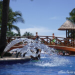 Colonial pool water features Barcelo Maya Colonial pool