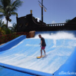 FlowRider "lessons" are an extra charge. Barcelo Maya Caribe FlowRider
