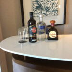Four bottles of alcohol included in Loft Suite room category--we don't drink whiskey so we substituted another bottle of vodka for it. TRS Coral Hotel Loft Suite included alcohol