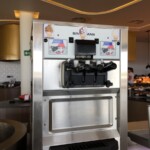 Ice cream machine at Poseidon luncheon buffet Grand Palladium Costa Mujeres Poseidon buffet