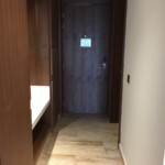 Loft Suite entry hallway--the half bathroom is to the left as you enter the room. TRS Coral Hotel Loft Suite