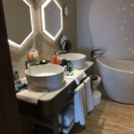 Double sink in the upstairs bathroom TRS Coral Hotel Loft Suite