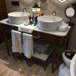 Upstairs bathroom sink TRS Coral Hotel Loft Suite bathroom