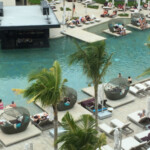 View of the TRS pool from my Loft Suite balcony TRS Coral Hotel Loft Suite balcony view