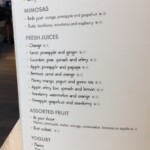 Capricho breakfast menu TRS Coral Hotel Capricho menu