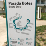 Boat stops map Grand Palladium Costa Mujeres boat stops