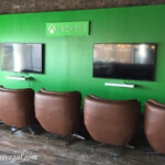 Xbox station in the sports bar Grand Palladium Costa Mujeres sports bar
