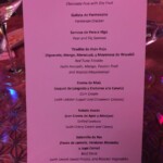 Chic show menu Grand Palladium Costa Mujeres Chic menu