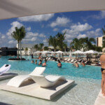 Aqua cycling class at Grand Palladium main pool Grand Palladium Costa Mujeres aqua cycling class