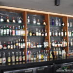 Types of liquor at the TRS pool bar TRS Coral Hotel pool bar liquor