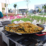 Paella at the Grand Palladium poolside BBQ Grand Palladium Costa Mujeres poolside BBQ