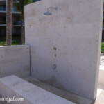 Poolside showers Grand Palladium Costa Mujeres poolside showers