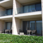This is how close GP guest room building #13 is to the walkway.... Grand Palladium Costa Mujeres guest buildings