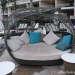 One of two types of day beds at TRS pool TRS Coral Hotel day bed
