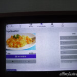 Room service menu on the flat screen TRS Coral Hotel Loft Suite