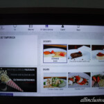 Room service menu on the flat screen TRS Coral Hotel Loft Suite