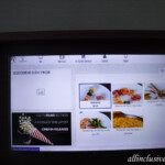 Room service menu on the flat screen TRS Coral Hotel Loft Suite