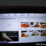 Room service menu on the flat screen TRS Coral Hotel Loft Suite