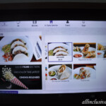 Room service menu on the flat screen TRS Coral Hotel Loft Suite