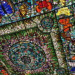 Stained glass plaza Xcaret Park stained glass plaza