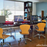 If you forgot your computer you can use the resort's. Located off the lobby Live Aqua Beach Resort Cancun lobby computers