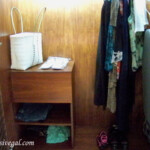 Lots of closet room with a beach bag, slippers, iron, and ironing board Live Aqua Beach Resort Cancun closet