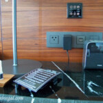 iHome dock and more plugs. Aromatherapy options as well. Live Aqua Beach Resort Cancun room amenities