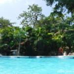 "Cubbies" at the bottom of the stairs at the swim-up bar pool. No room for loungers here. Iberostar Tucan/Quetzal swim-up bar pool