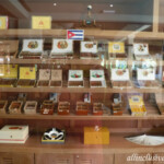 Cigar lounge humidor over at the Quetzal Iberostar Quetzal cigar lounge