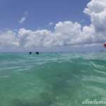 Wave action in front of the resort Iberostar Tucan/Quetzal waves