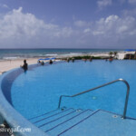 Main infinity pool Live Aqua Beach Resort Cancun beachfront infinity pool