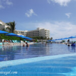 Main pool looking north Live Aqua Beach Resort Cancun pool view